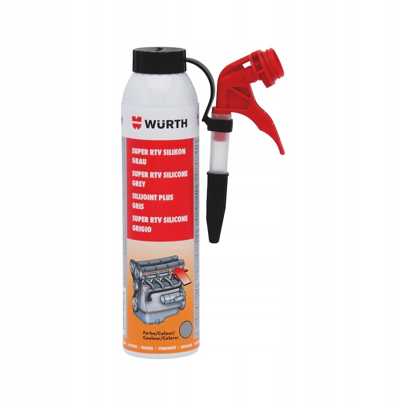 WURTH SILIKON RTV SUPER SZARY 200 ML