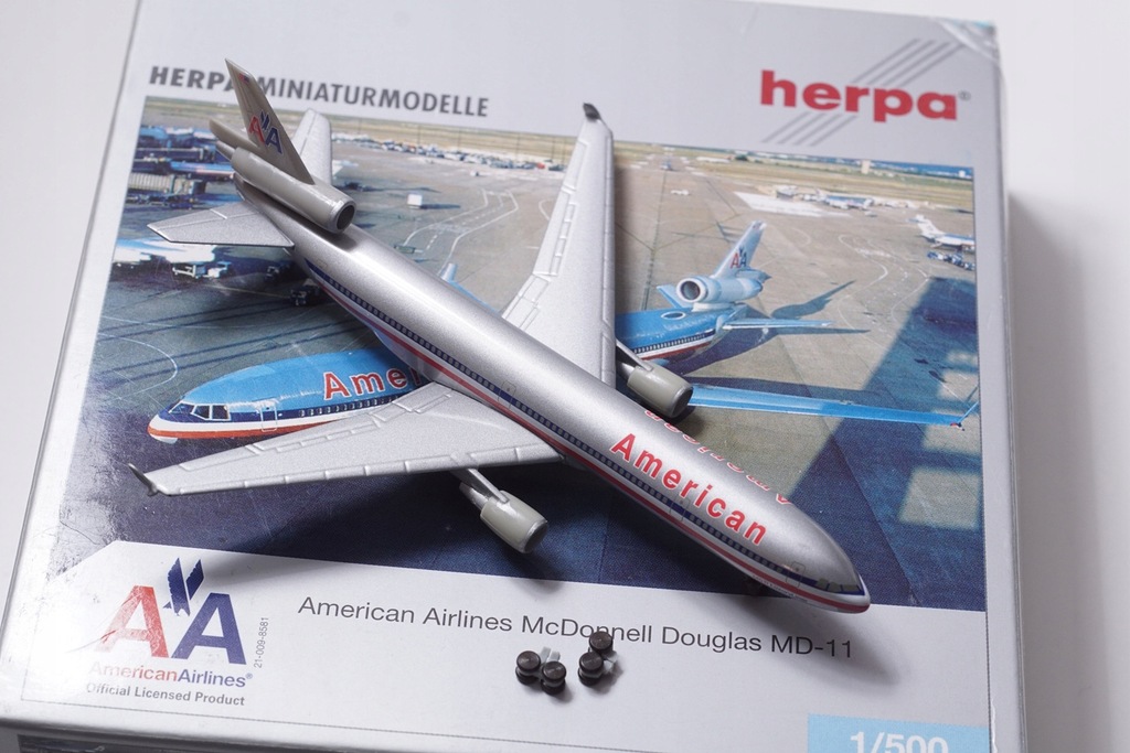 HERPA American Airlines McDonnell Douglas MD-11 skala 1:500