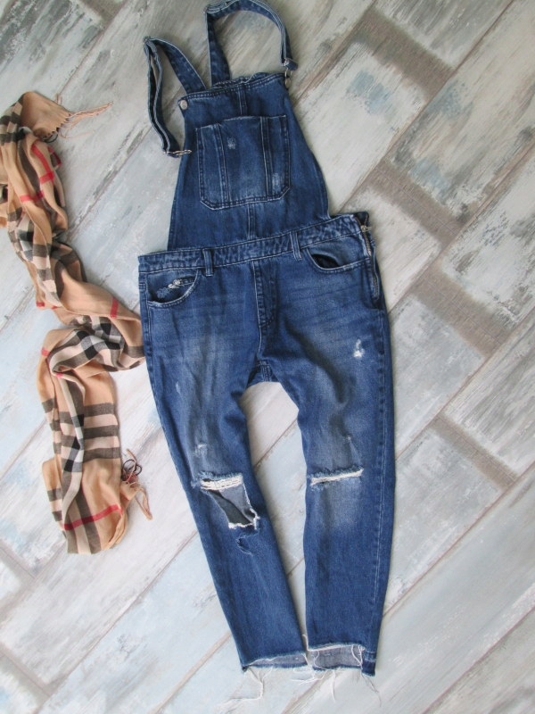 stradivarius__ ogrodniczki jeans spodnie___40 L