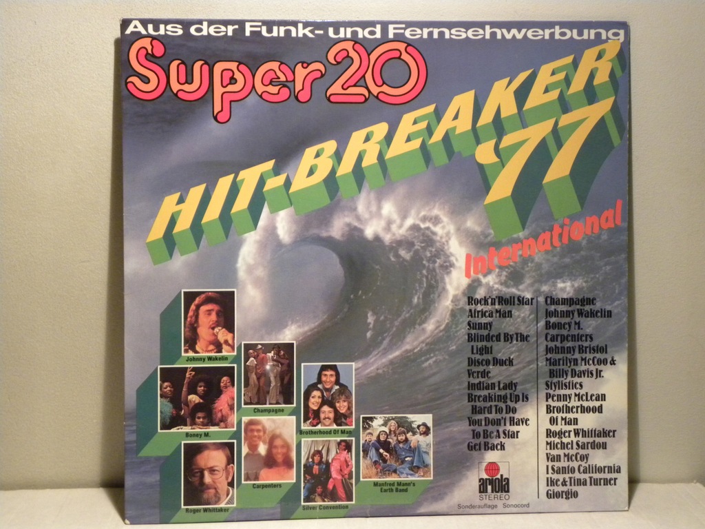 LP SUPER 20 HIT BREAKER '77 BONEY M CARPENTERS EX-