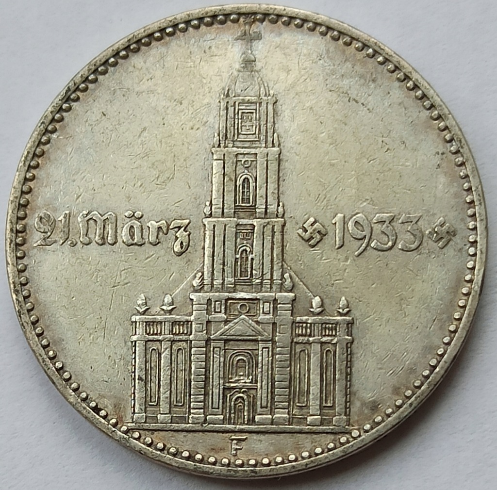 2 marki 1934 F wieża Kościół