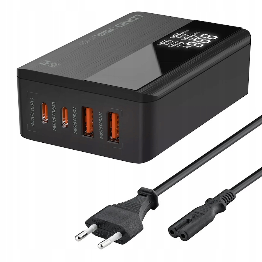 Ładowarka sieciowa GaN 4 USB-C/A 5A 100W QC4 PD3.0