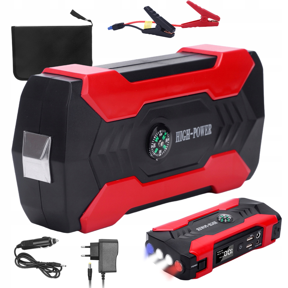 ZASILANIE AWARYJNEGO ROZRUCHU 12V CYFROWY WYŚWIETLACZ ZE ŚWIATŁEM LED I USB