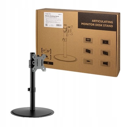 Logilink | Desk Mount | Tilt, swivel, level adjustment, rotate | 17-32fFf