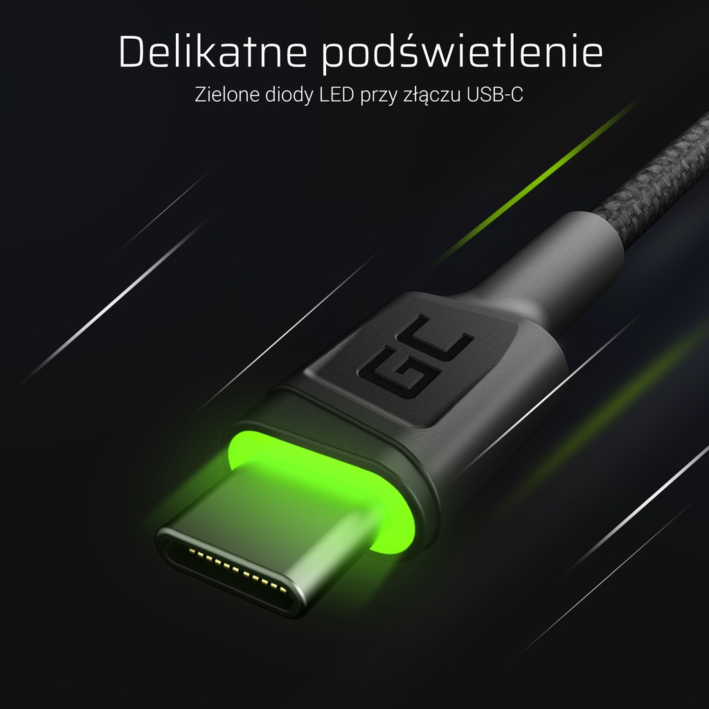 Купить Комплект из 3 светодиодных кабелей Green Cell GC Ray USB-C длиной 200 см: отзывы, фото, характеристики в интерне-магазине Aredi.ru