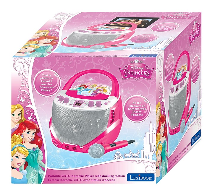 PRINCESS BOOMBOX KARAOKE ODTWARZACZ Z MIKROFONEM 7362937372