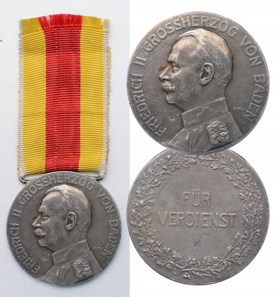 10.aj.BADENIA, FRYD.II, SREBRNY MEDAL ZASŁUGI