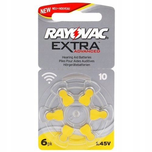 Baterie Rayovac Extra Advanced 10 słuchowe 6 szt