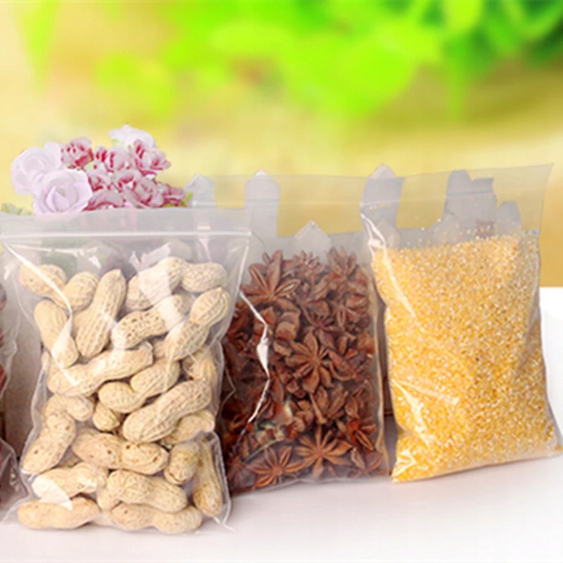 100pcs/lot Small Plastic Bags Reclosable Transpare