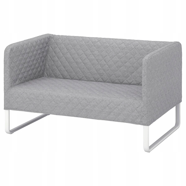 Ikea knopparp Sofa 2-osobowa Knisa jasnoszary