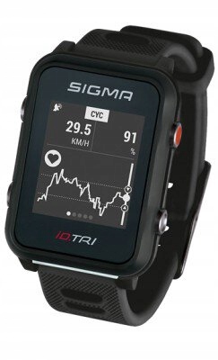 Smartwatch Czujnik PPG, monitor snu, GPS czarny