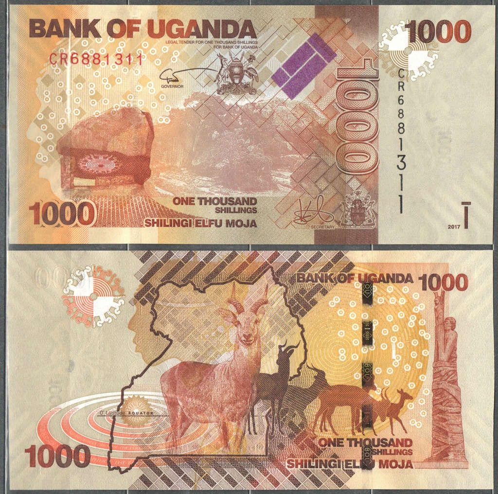 Uganda - P-49 e - 1000 Shilling 2017 seria CR