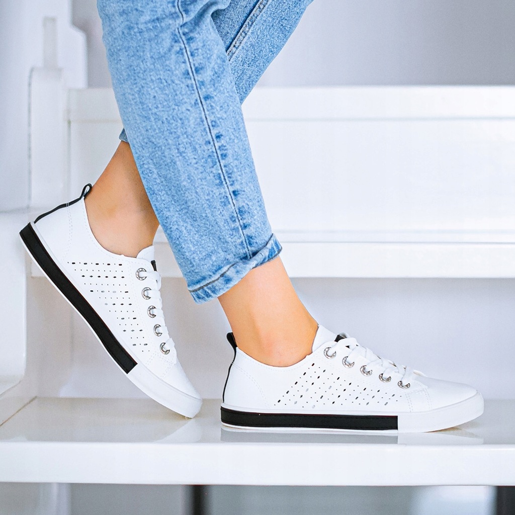 Купить Бело-черные женские лазурные кроссовки, кроссовки 39: отзывы, фото, характеристики в интерне-магазине Aredi.ru