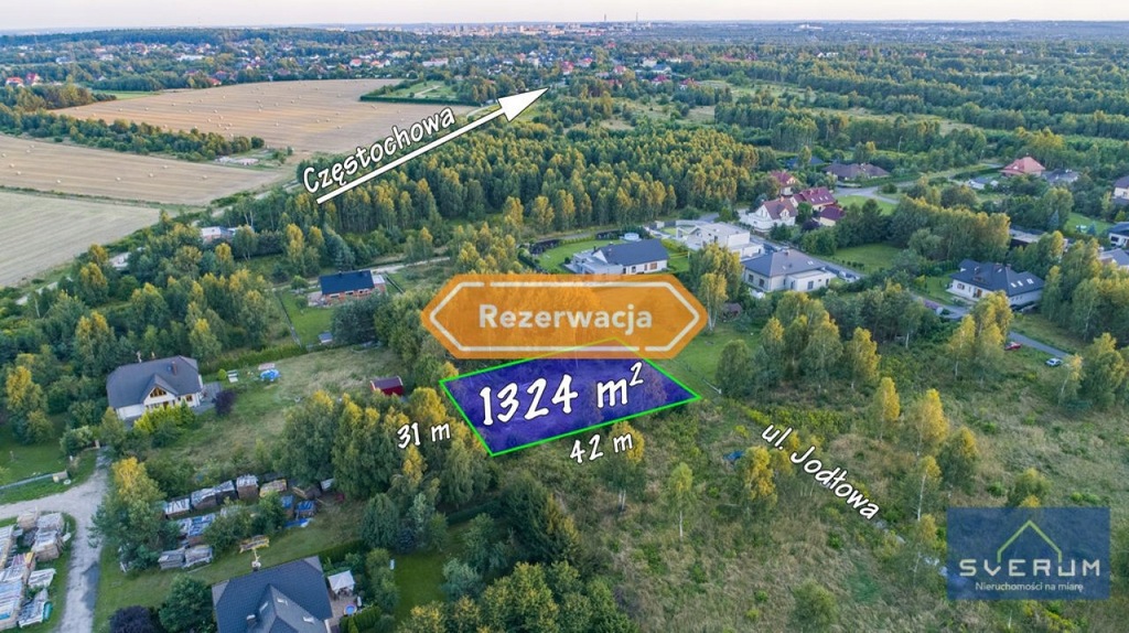 Działka Wierzchowisko, częstochowski, 1324,00 m²
