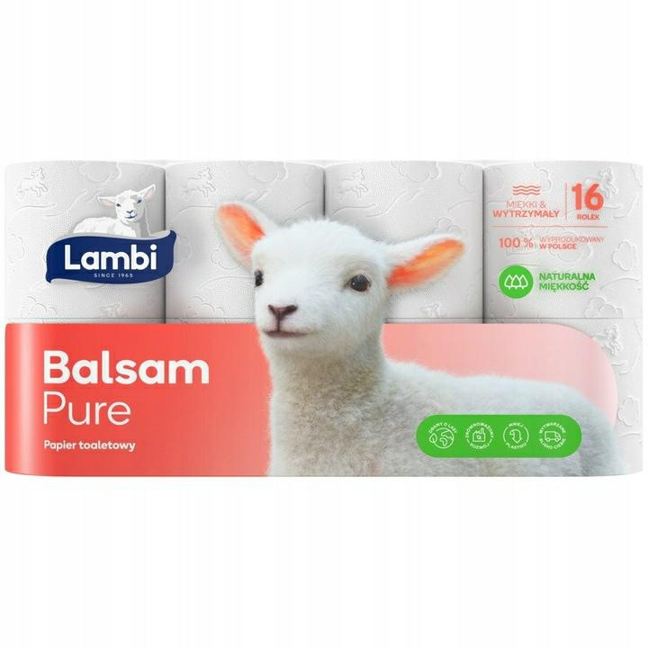 LAMBI PAPIER TOALETOWY 16szt BALSAM PURE