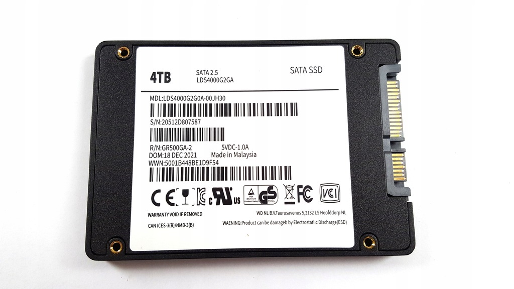 DYSK SSD 2.5'' 4TB SATA SSD SATA III NOWY - 15083199558