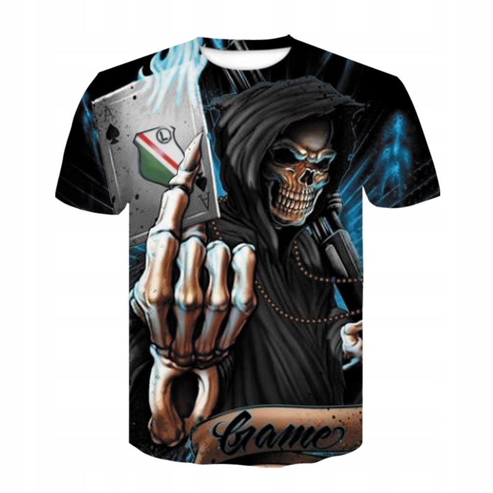 T-SHIRT MĘSKI NADRUK 3D LEGIA WARSZAWA KIBIC - M