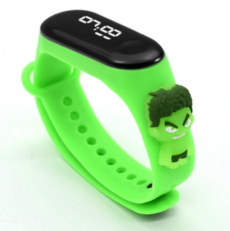 Zegarek Smartwatch LED Cyfrowy dla Dzieci Hulk
