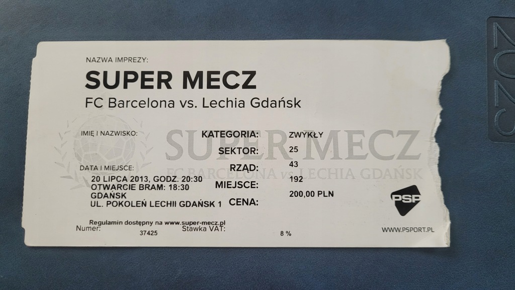 Bilet Lechia Gdańsk - FC Barcelona