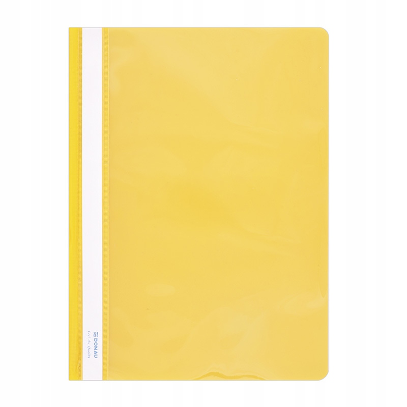 Skoroszyt PVC, A4, twardy, 150/160mikr., żółty