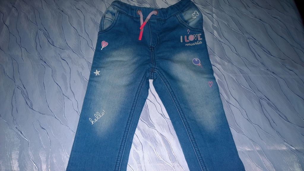 Reserved śliczne spodnie jeans 80 9-12m dziewczyna