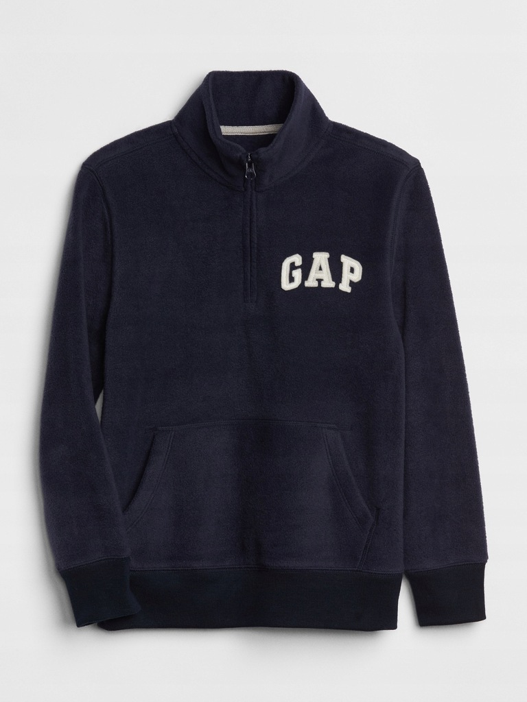 GAP bluza polar ARCH HOOD GRANAT XS 104/110 NOWA