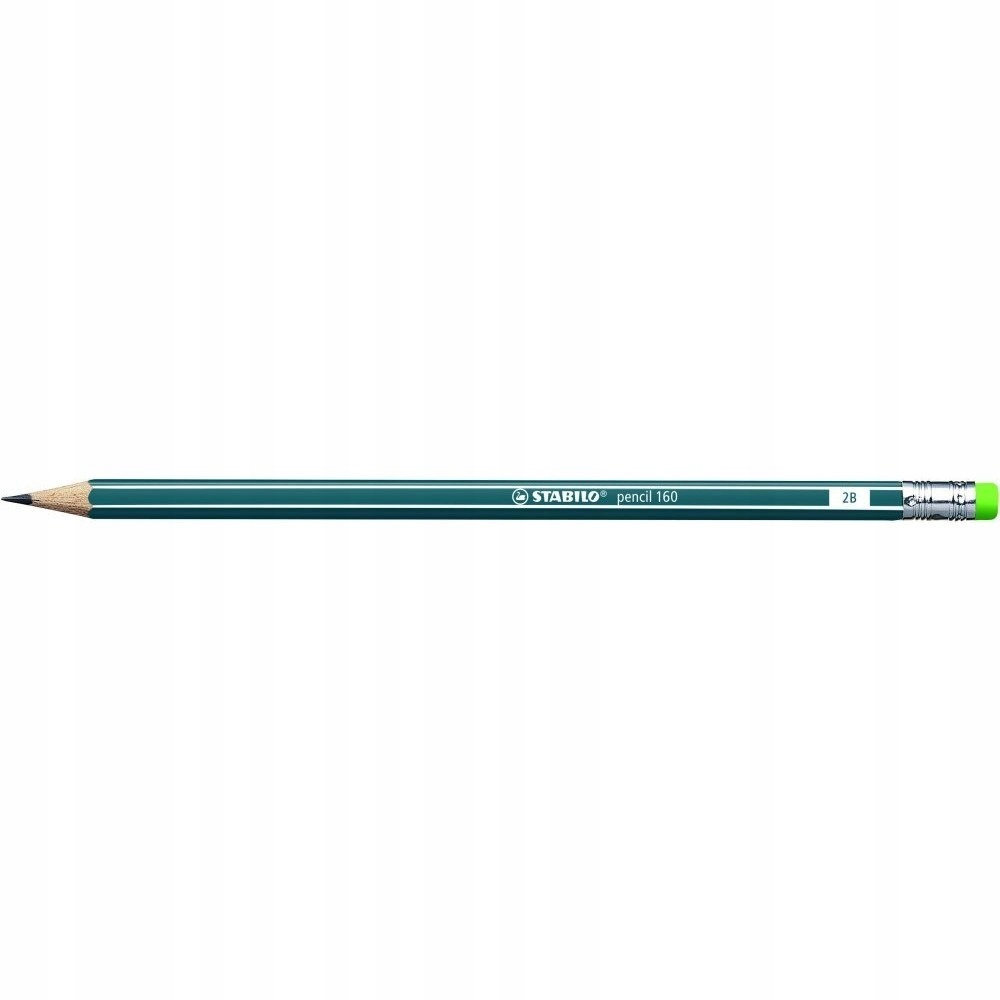 Ołówek STABILO 160 z gumką 2B petrol 2160/2B