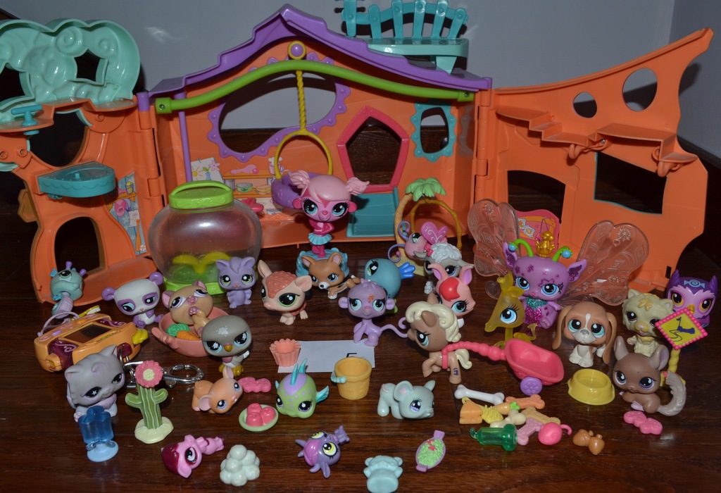 -5- Zestaw LPS domek 25 figurek Littlest Pet Shop - 8763172527 ...