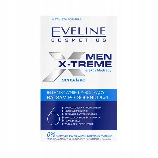 EVELINE MEN X-TREME Sensitive balsam po goleniu6w1