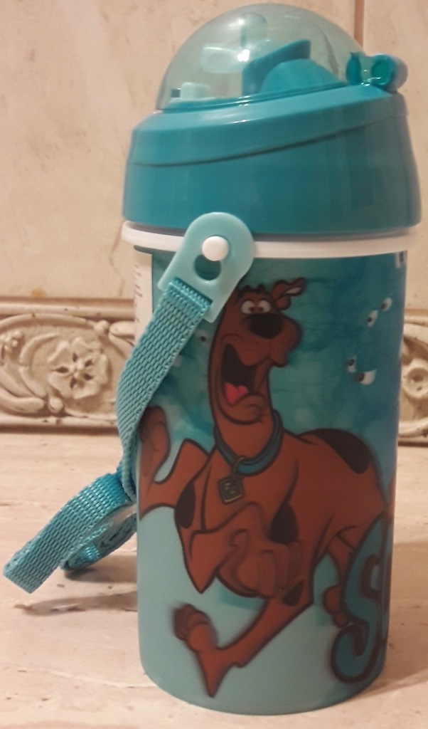 Scooby-Doo bidon ze słomką bezpieczny dla dzieci