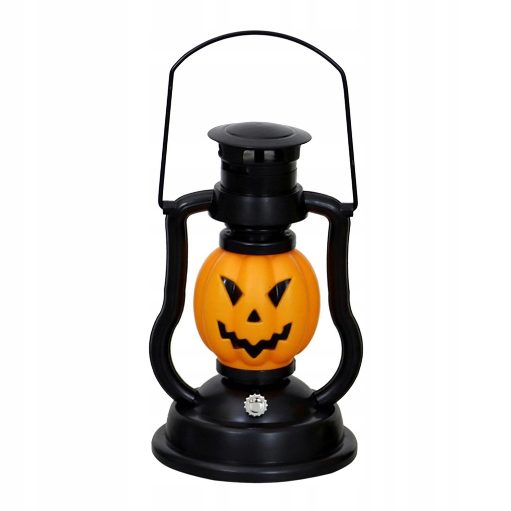 Halloween Lamp Pumpkin Skull Light Battery Black