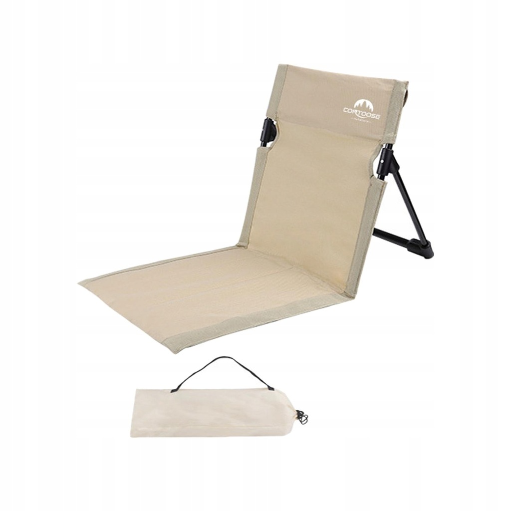 Floor Beach Chair Practical Folding Cushion Khaki