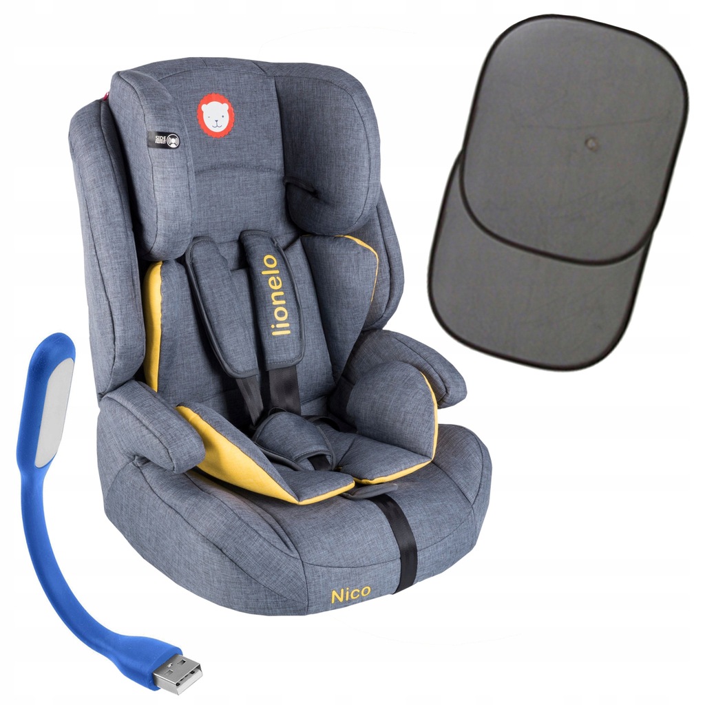 LIONELO NICO FOTELIK SAMOCHODOWY 9-36KG + GRATISY - 6900664351