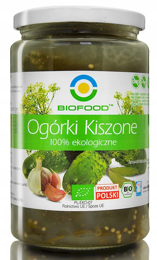 Ogórki kiszone BIO - Bio Food - 700g
