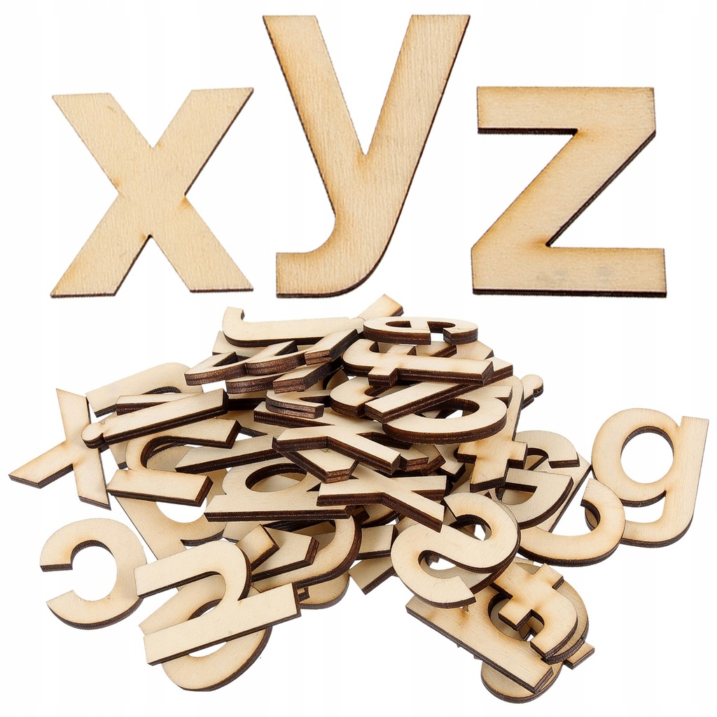 Small Wooden Letters Abc Cutouts