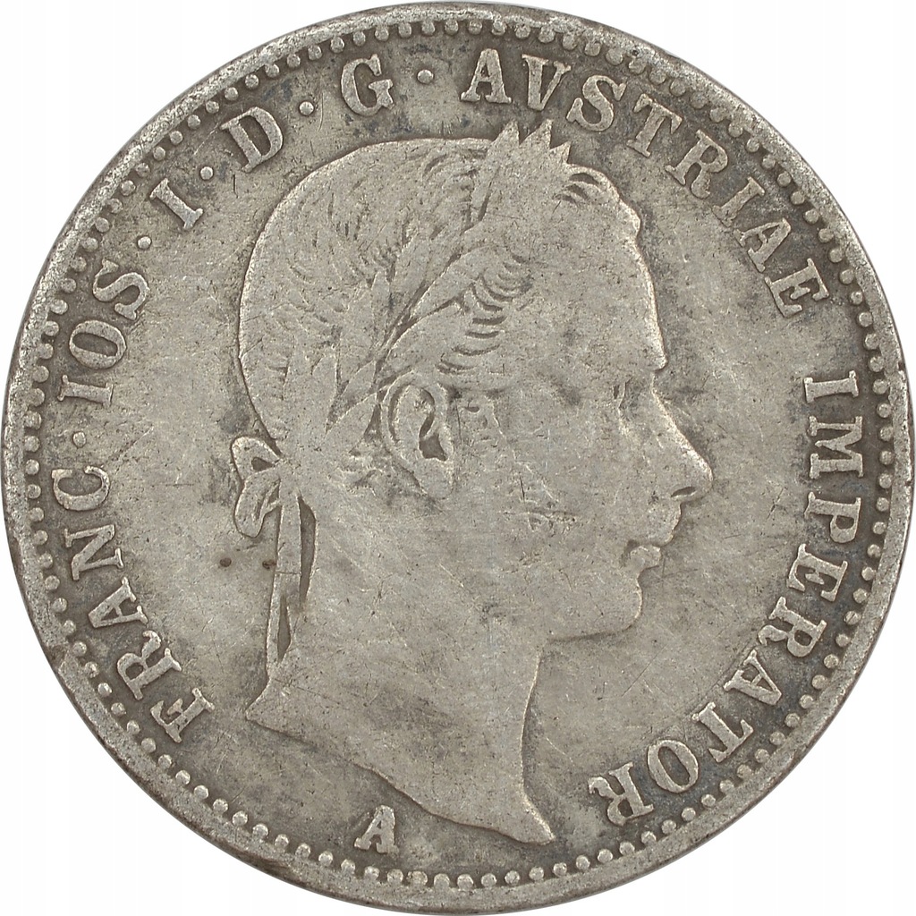 12.AUSTRIA, FRANC.JÓZEF, 1/4 FLORENA 1859 A