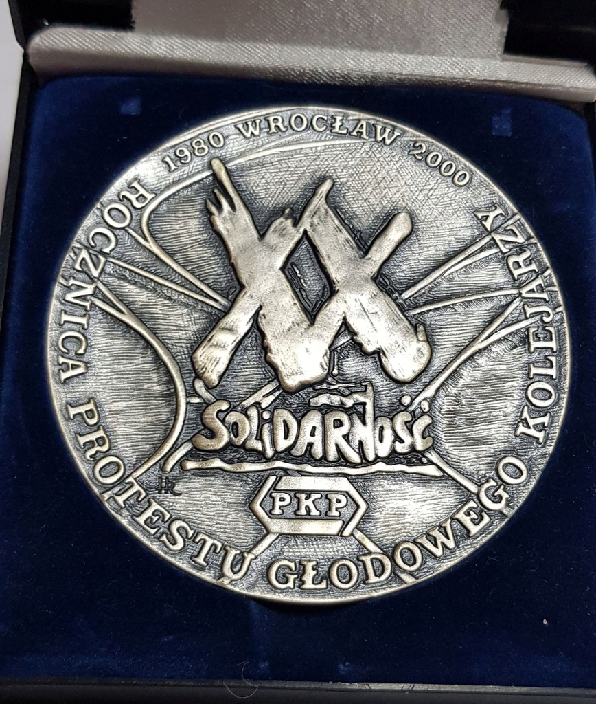 Medal PKP Solidarność Wrocław 1980-2000 Kolejarzy