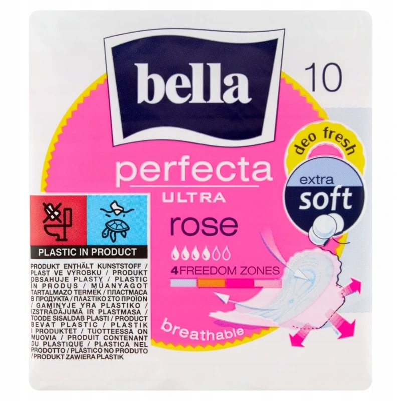 BELLA Podpaski Perfecta Ultra Rose 10szt