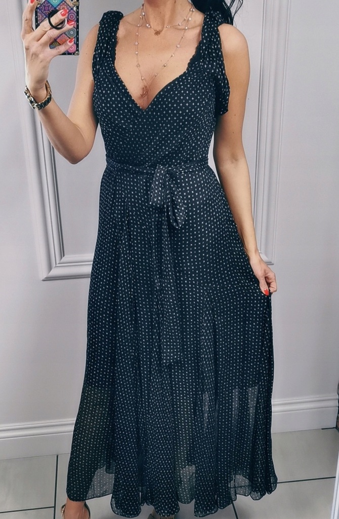Moda Sukienki Kopertowe sukienki Diane von Furstenberg Kopertowa sukienka br\u0105zowy-w kolorze bia\u0142ej we\u0142ny 