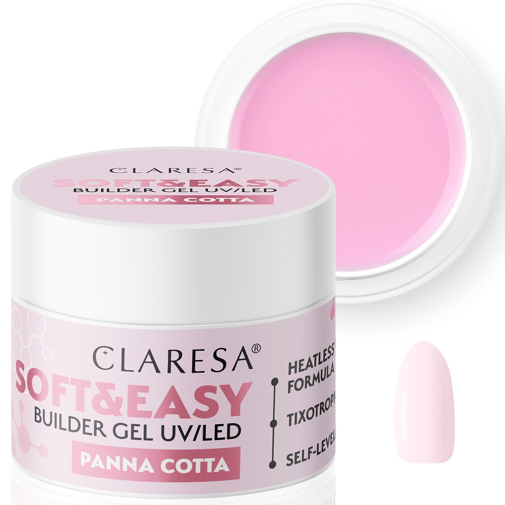 CLARESA żel budujący Soft&Easy gel Panna Cotta
