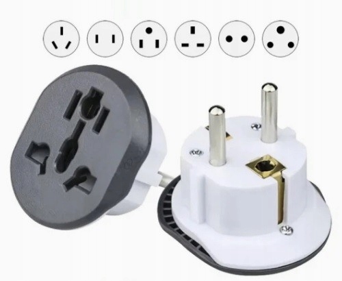 Adapter Przejściówka UK PL Wtyczka