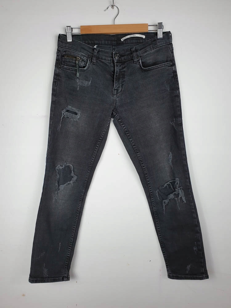 Szare jeansy Zara r. 36