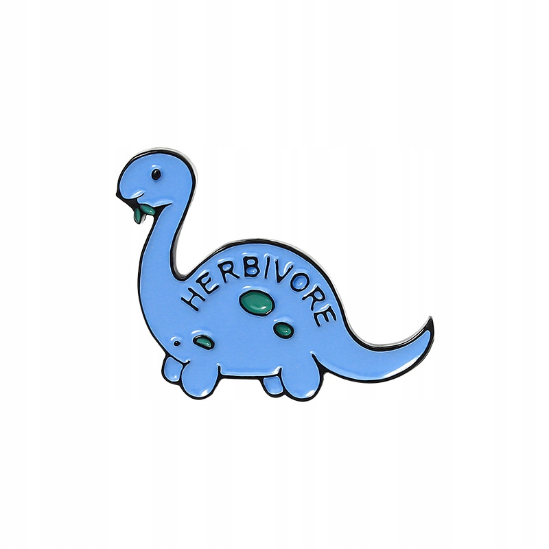 PINETS przypinka Dinozaur roślinożerca niebieski