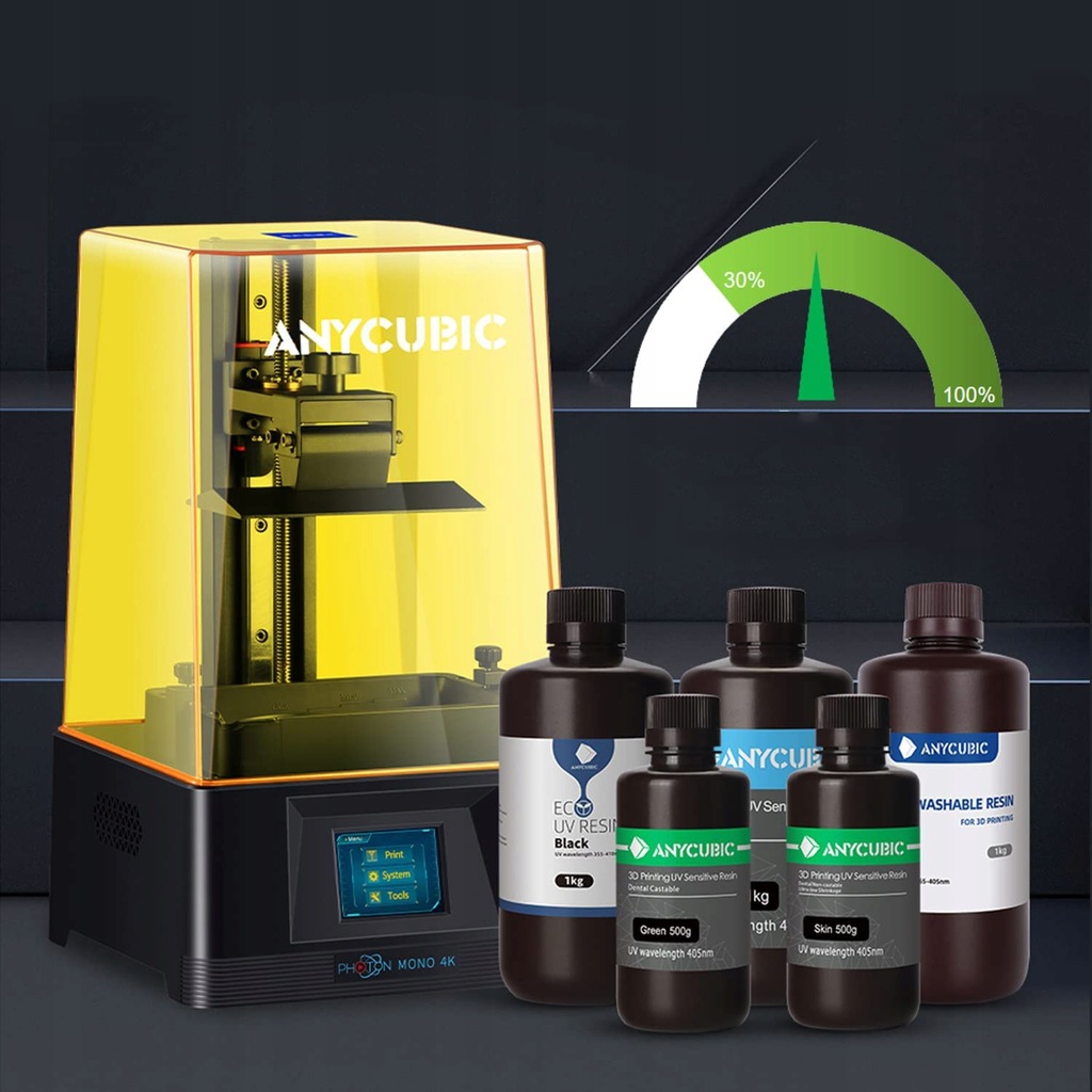 Купить НАБОР 3D-ПРИНТЕРА ANYCUBIC PHOTON MONO 4K + ШАЙБА: отзывы, фото ...