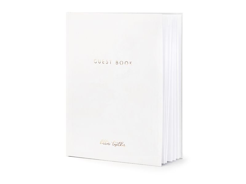 Księga Gości Guest Book biały, 22 kartki