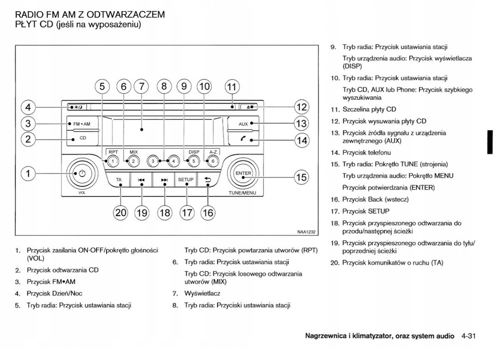 Nissan Note 2006 2012 +Radio Instrukcja Obsługi