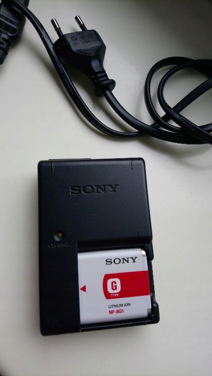 Sony Original Np-Bg1 ładowarka + bateria dsc