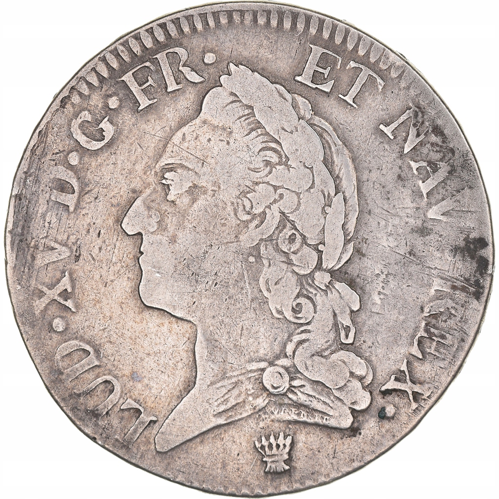 Moneta, Francja, Louis XV, Écu à la vieille tête,