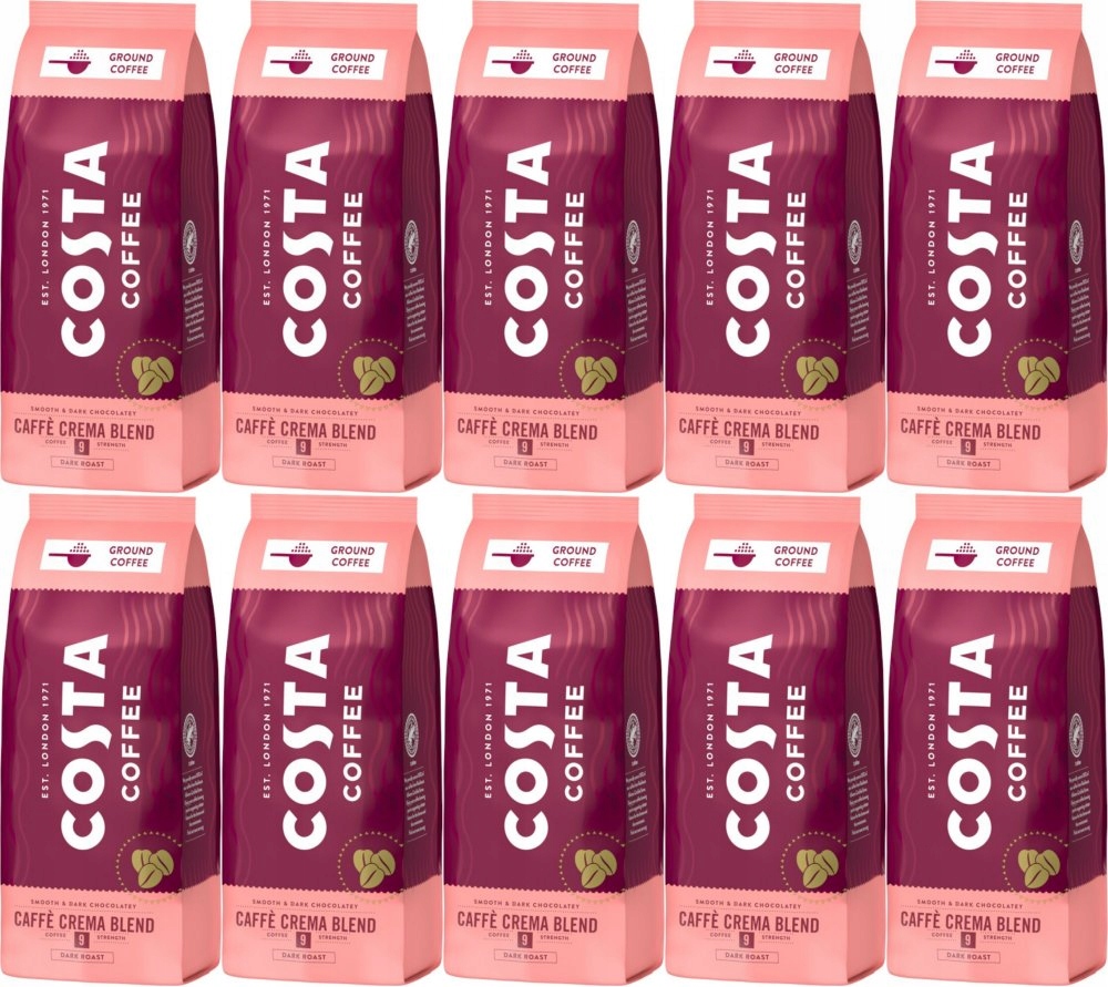 Kawa mielona Costa Coffee Crema Blend 500g x10