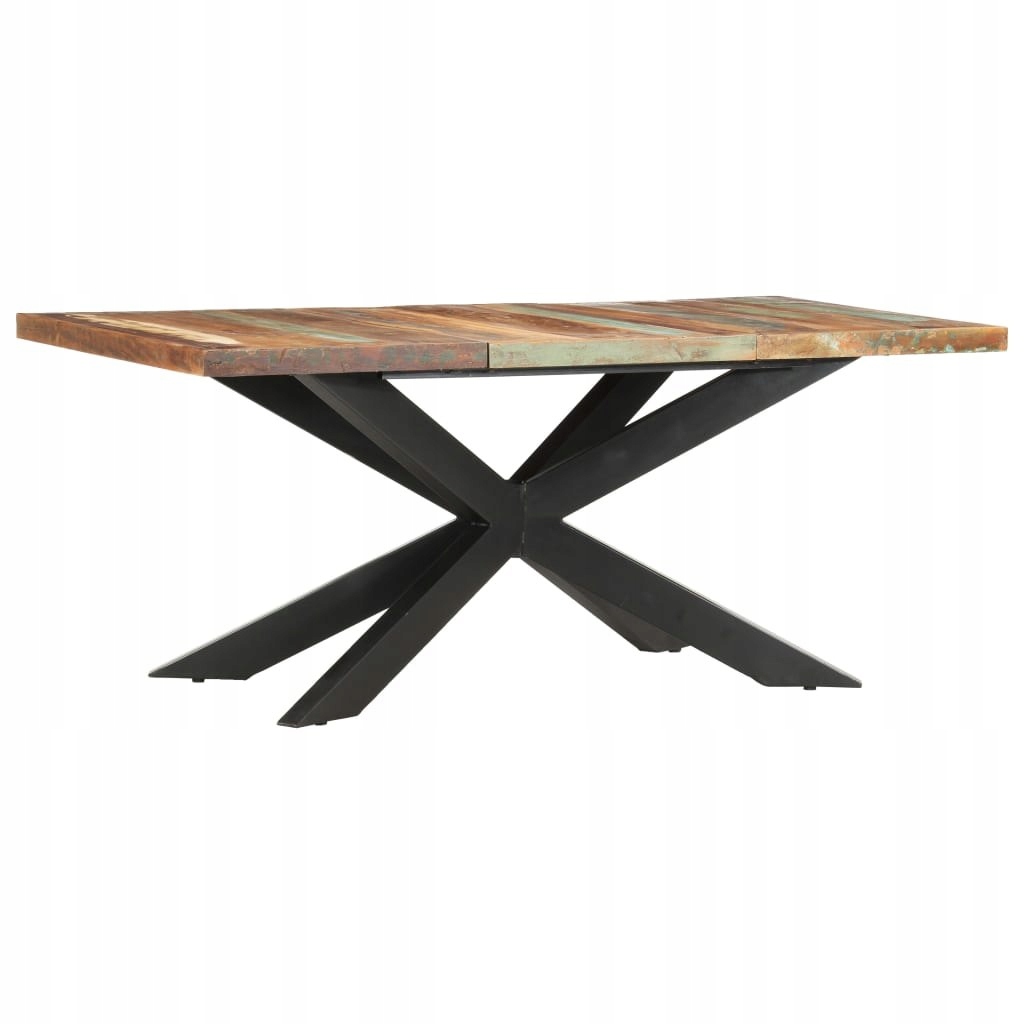 Stół do jadalni, 180x90x76 cm, lite drewno z odzys